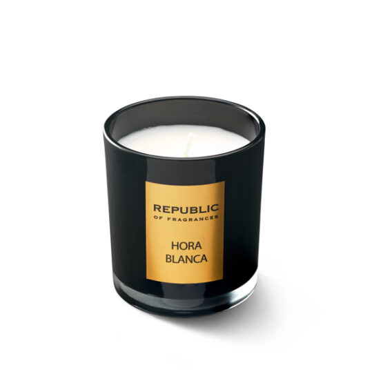 scented candle - natural wax - hora blanca